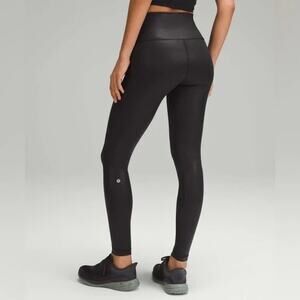 Lululemon Wunder Train High-Rise Tight 28" Radiate Foil Print Black Women's 4